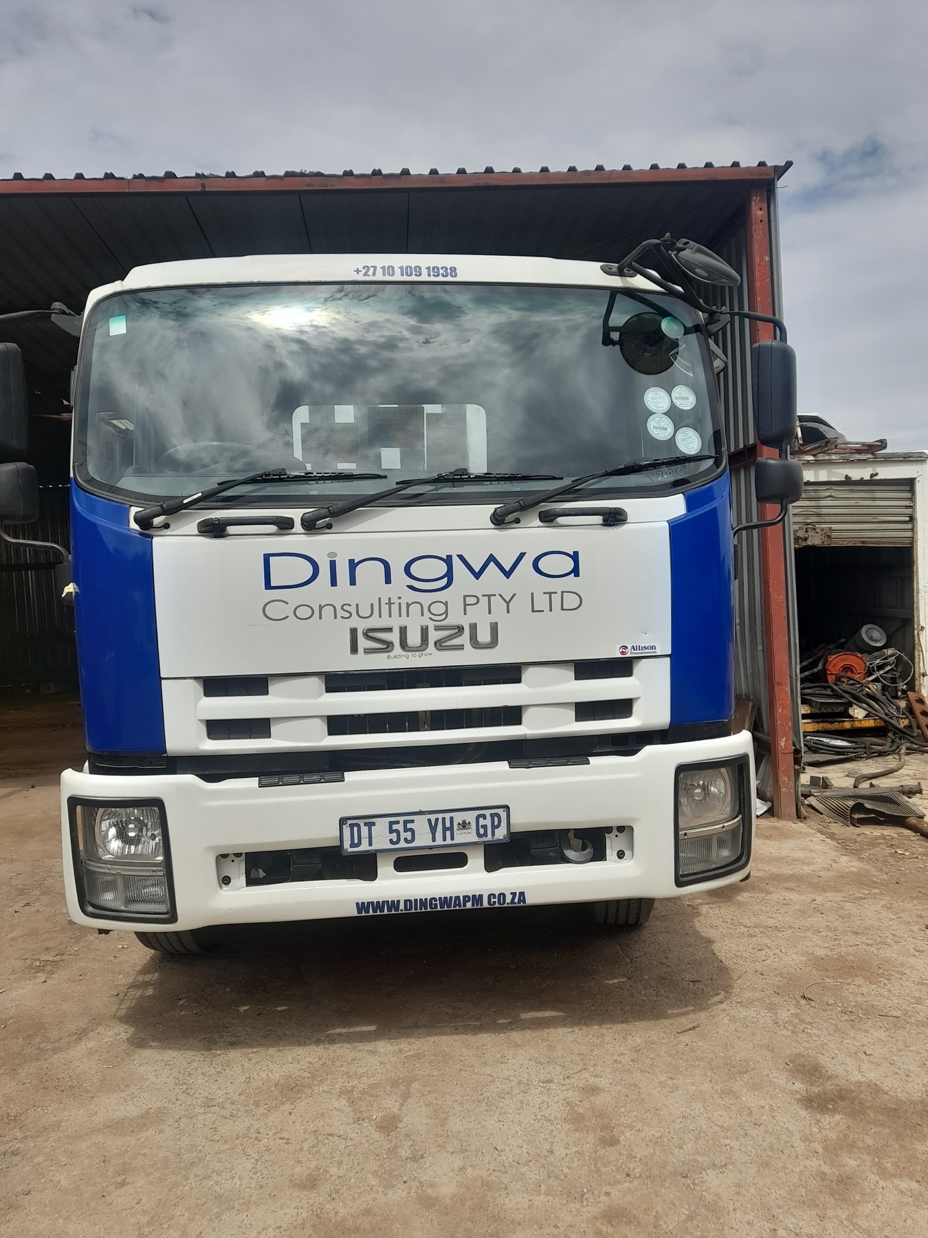 Dingwa Truck Front Branding project by Xikalichani Branding
