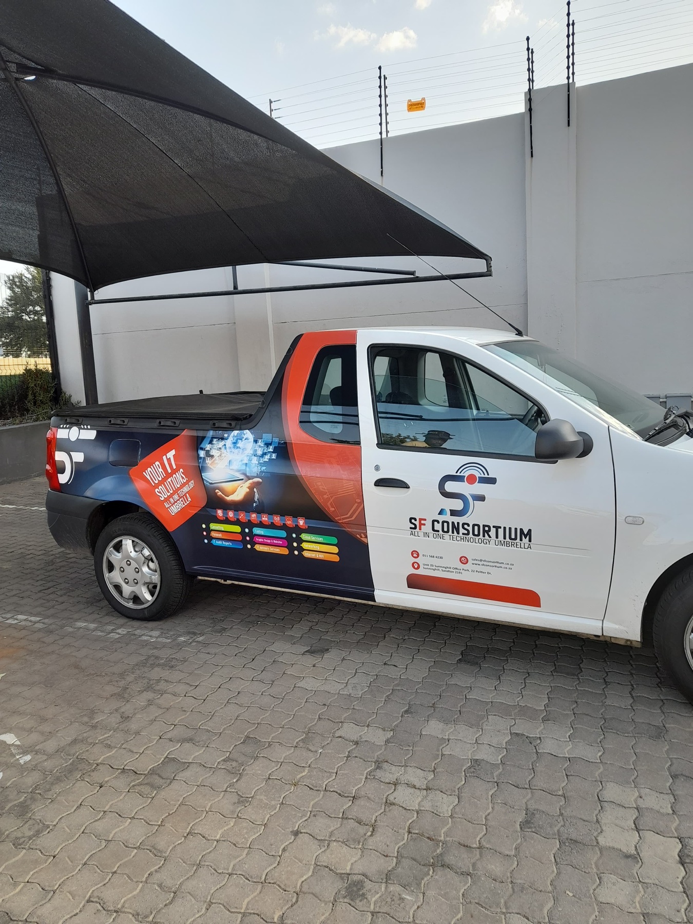 SF Consortium Bakkie Wrap project by Xikalichani Branding